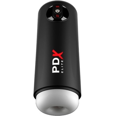 Dispositivo preto com marca PDX ELITE e botão de energia