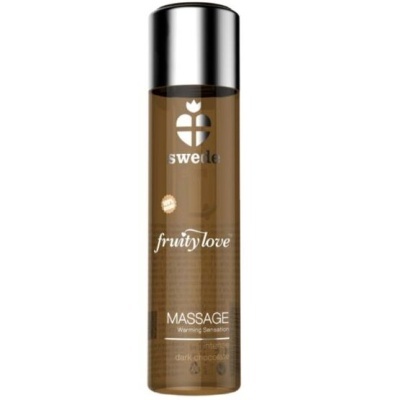 Frasco de óleo de massagem Swede Fruity Love castanho com tampa prateada