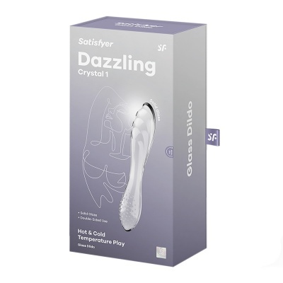 Embalagem do dildo de vidro Satisfyer Dazzling Crystal 1