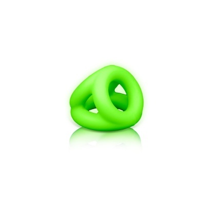 Objeto verde de forma geométrica entrelaçada