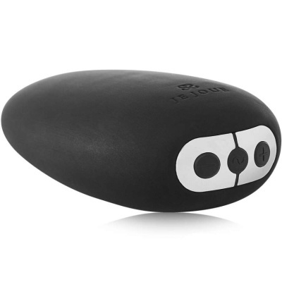 Dispositivo preto oval com três botões brancos e marca YEJOUÉ na superfície