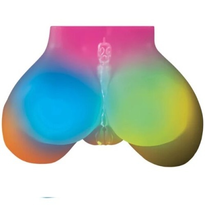 Calções multicoloridos para homem com padrão suave e textura lisa