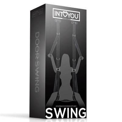 Caixa preta de balanço ajustável para porta com assento da INTOYOU BDSM LINE
