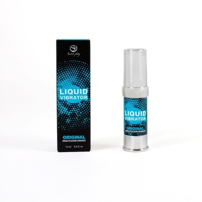 Frasco e embalagem do LIQUID VIBRATOR ORIGINAL unisex pleasure enhancer