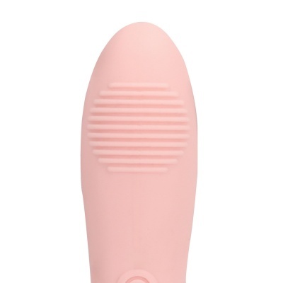 Sola cor-de-rosa com textura de linhas horizontais e círculo em fundo branco
