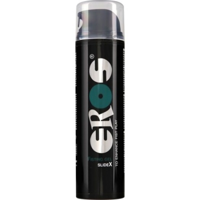 Frasco preto de gel EROS SLIDEX com tampa transparente
