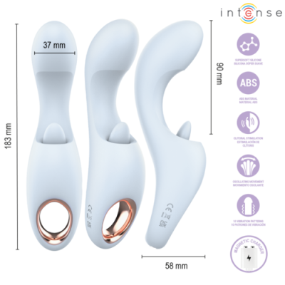 Dispositivo branco ergonómico com funções vibratórias e carregamento magnético