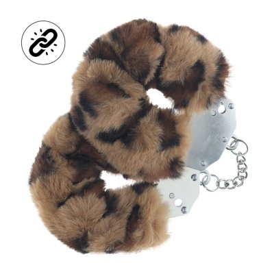 Algemas com capa peluda em padrão animal