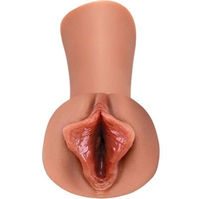 Produto em silicone parte íntima feminina cor pele e rosa