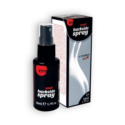 Frasco e caixa de spray anal Ero Backside Spray de 50ml