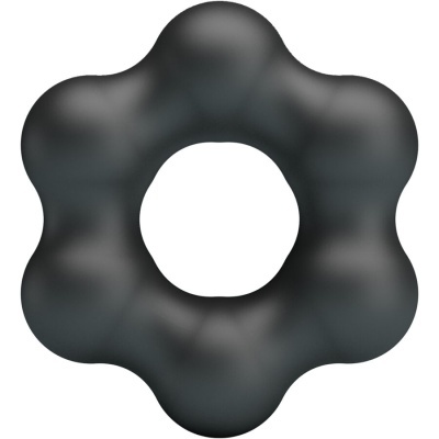 Anel de resistência preto ondulado sobre fundo branco