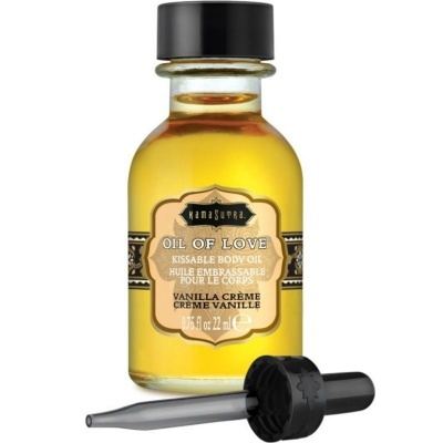 Frasco de óleo corporal kissable com conta-gotas