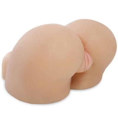 Produto adulto simulado em silicone cor pele com formato anatómico