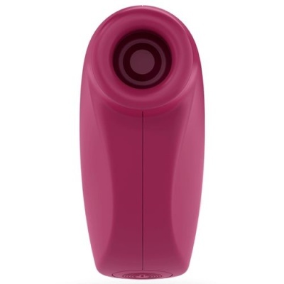 Dispositivo rosa escuro com abertura circular