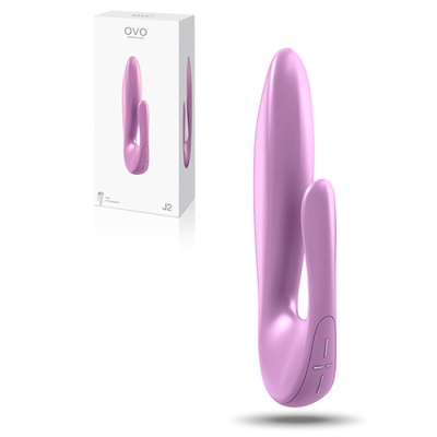 Vibrador rosa com embalagem OVO J2