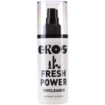 Frasco de spray EROS Fresh Power Toycleaner com tampa translúcida