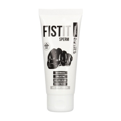 Frasco branco de lubricante FIST IT SPERM 100 ml