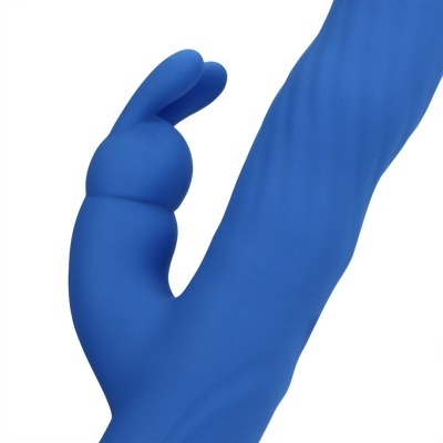 Produto anatómico azul com textura lisa e várias protuberâncias