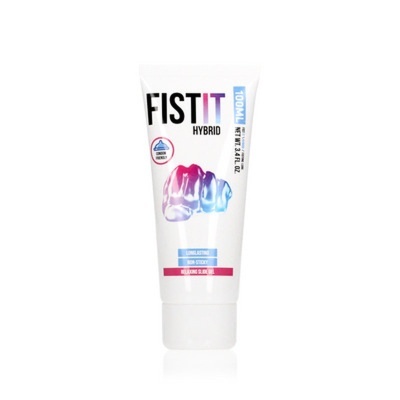 Embalagem branca de creme FIST IT HYBRID com punho colorido