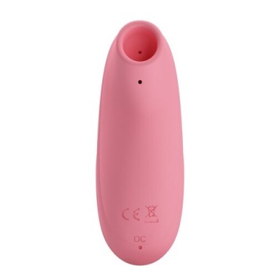 Dispositivo rosa com forma ergonómica e abertura circular