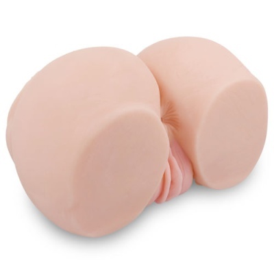 Brinquedo sexual em forma de nádegas cor de pele
