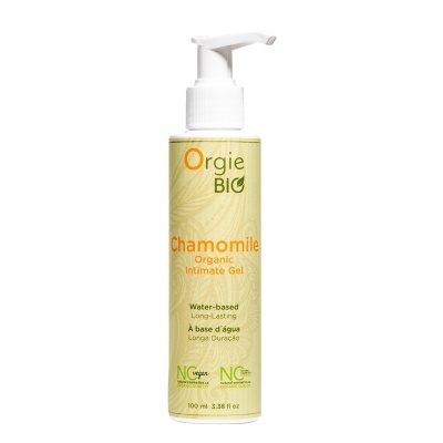 Frasco de gel íntimo orgânico Orgie BIO Chamomile com doseador