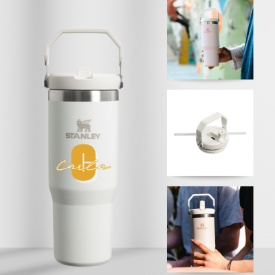 Copo&#x20;com&#x20;palhinha&#x20;t&#x00E9;rmico&#x20;Stanley&#x20;IceFlow&#x2122;&#x20;com&#x20;al&#x00E7;a&#x20;Personalizado