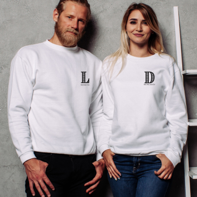 Sweat&#x20;Personalizada&#x20;Minimal&#x20;&#x2013;&#x20;Inicial&#x20;&amp;&#x20;Ano