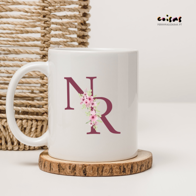 Caneca&#x20;Personalizada&#x20;em&#x20;Cer&#x00E2;mica&#x20;&#x7C;&#x20;Iniciais&#x20;em&#x20;5&#x20;Cores