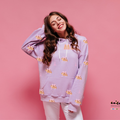 Sweatshirt&#x20;Paris&#x20;Mon&#x20;Amour&#x20;&#x2013;&#x20;Lavanda&#x20;com&#x20;Croissants,&#x20;La&#x00E7;os&#x20;&amp;&#x20;Torre&#x20;Eiffel