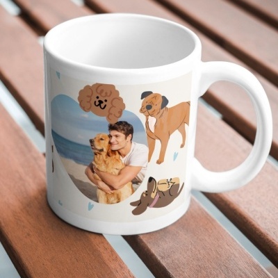 Caneca&#x20;Personalizada&#x20;&quot;Maluco&#x2F;a&#x20;por&#x20;C&#x00E3;es&quot;&#x20;-&#x20;Com&#x20;Fotografia