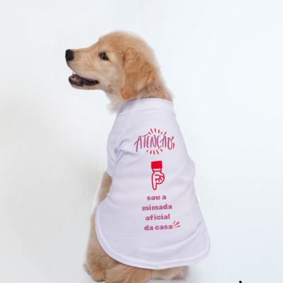 T-Shirt&#x20;Personalizada&#x20;para&#x20;C&#x00E3;o&#x20;&#x7C;&#x20;Mimado&#x20;oficial