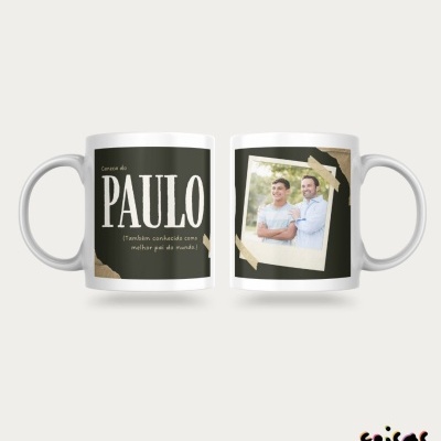 Caneca&#x20;Personalizada&#x20;com&#x20;Fotografia,&#x20;Nome&#x20;e&#x20;Frase&#x20;&#x7C;&#x20;Dia&#x20;do&#x20;Pai