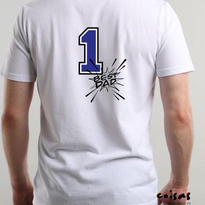 T-Shirt&#x20;Personalizada&#x20;com&#x20;Cartoon&#x20;da&#x20;Sua&#x20;Foto&#x20;&#x7C;&#x20;Presente&#x20;Dia&#x20;do&#x20;Pai&#x20;N&#x00BA;1