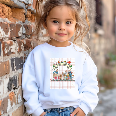 Camisola branca infantil com estampado Natal dos Sonhos