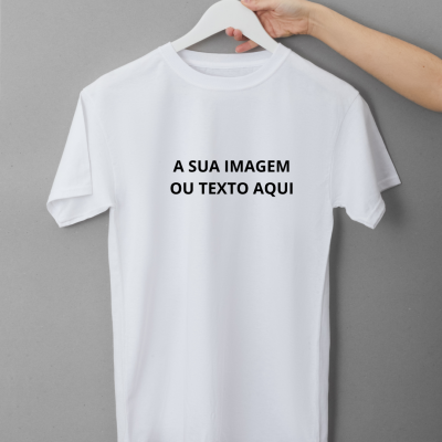 T-Shirt&#x20;100&#x25;&#x20;Algod&#x00E3;o&#x20;para&#x20;Homem&#x20;-&#x20;Personalize&#x20;com&#x20;imagem&#x20;e&#x20;texto