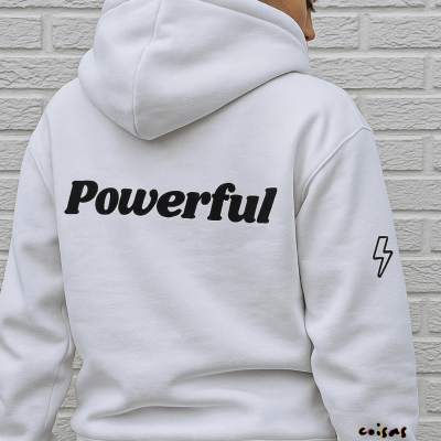 Sweatshirt&#x20;Powerful&#x20;-&#x20;Personaliza&#x20;com&#x20;as&#x20;iniciais&#x20;do&#x20;teu&#x20;nome&#x20;&#x7C;&#x20;Unissexo