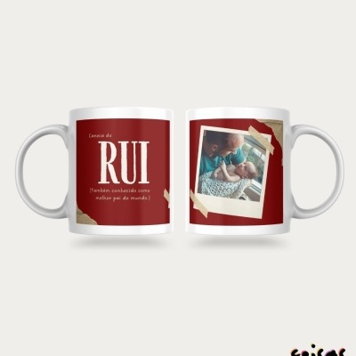 Caneca&#x20;Personalizada&#x20;com&#x20;Fotografia,&#x20;Nome&#x20;e&#x20;Frase&#x20;&#x7C;&#x20;Dia&#x20;do&#x20;Pai