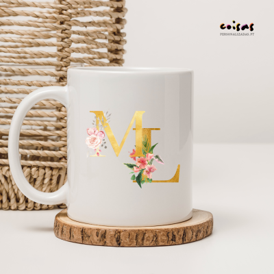 Caneca&#x20;Personalizada&#x20;em&#x20;Cer&#x00E2;mica&#x20;&#x7C;&#x20;Iniciais&#x20;em&#x20;5&#x20;Cores