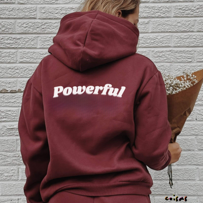 Sweatshirt&#x20;Powerful&#x20;-&#x20;Personaliza&#x20;com&#x20;as&#x20;iniciais&#x20;do&#x20;teu&#x20;nome&#x20;&#x7C;&#x20;Unissexo