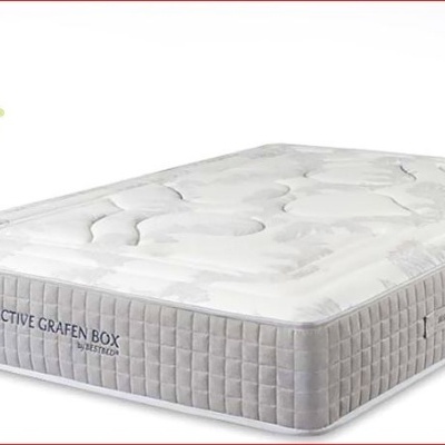Colchão branco BESTBED ACTIVE GREEN BOX com padrão acolchoado