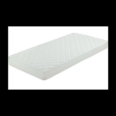 Colchão branco com padrão acolchoado em losangos