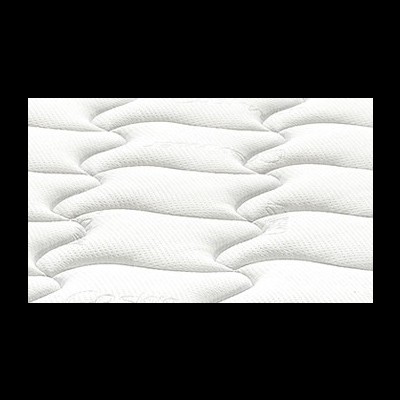 Colchão branco com padrão almofadado ondulado em relevo