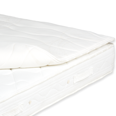 Colchão branco com textura acolchoada em padrão ondulado