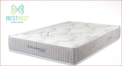 Colchão branco BESTBED ACTIVE GREEN BOX com padrão acolchoado