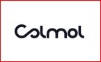 Logotipo da marca Colmol em fundo branco com borda vermelha