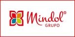 Logótipo do Grupo Mindol colorido sobre fundo branco