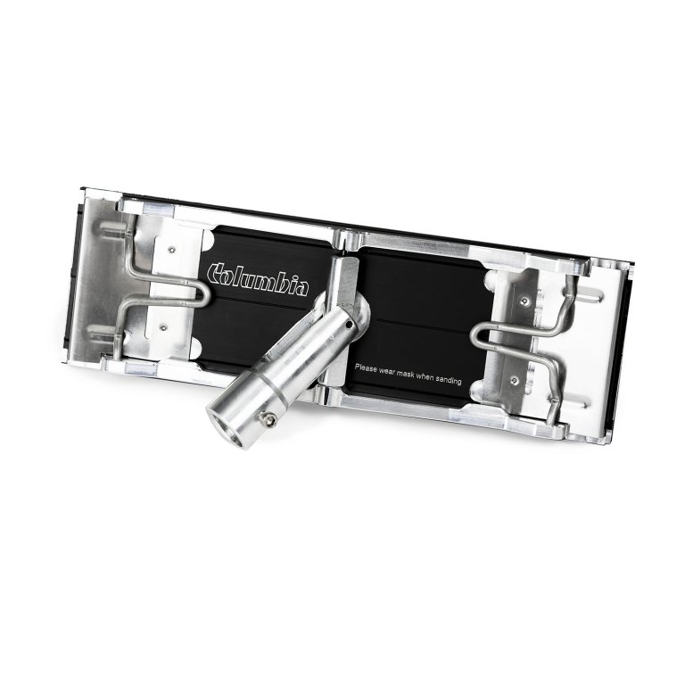 Rodo metálico de limpeza Columbia com alça tubular e bloco preto