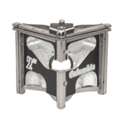 Suporte metálico de ângulo com inscrições 2