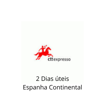 Logo CTT Expresso com texto 2 Dias úteis Espanha Continental